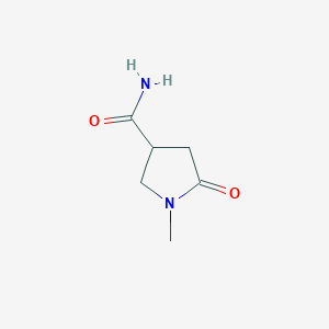molecular formula C6H10N2O2 B1332142 1-Methyl-5-oxopyrrolidine-3-carboxamide CAS No. 89677-16-7