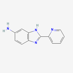 molecular formula C12H10N4 B1332152 2-pyridin-2-yl-3H-benzimidazol-5-amine CAS No. 55396-63-9
