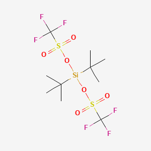 molecular formula C10H18F6O6S2Si B1332168 di-tert-Butylsilyl bis(trifluoromethanesulfonate) CAS No. 85272-31-7