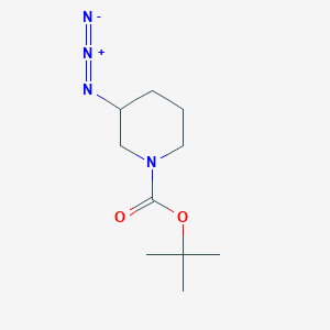 molecular formula C10H18N4O2 B1332174 Tert-butyl 3-azidopiperidine-1-carboxylate CAS No. 129888-61-5