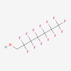 molecular formula C7H3F13O B1332182 1H,1H-Perfluoro-1-heptanol CAS No. 375-82-6