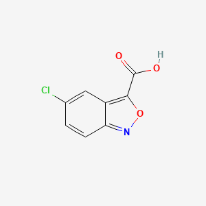 molecular formula C8H4ClNO3 B13321887 5-Chloro-2,1-benzoxazole-3-carboxylic acid 
