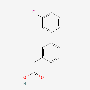 molecular formula C14H11FO2 B1332195 (3'-Fluoro-biphenyl-3-yl)-acetic acid CAS No. 669713-86-4