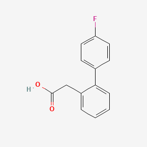 molecular formula C14H11FO2 B1332198 2-biphenyl-4'-fluoro-acetic acid CAS No. 87293-37-6