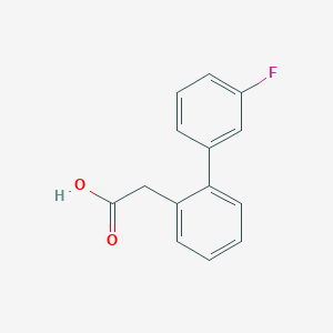 molecular formula C14H11FO2 B1332199 (3'-Fluoro-biphenyl-2-yl)-acetic acid CAS No. 669713-85-3