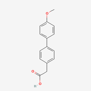 molecular formula C15H14O3 B1332203 (4'-Methoxy-biphenyl-4-yl)-acetic acid CAS No. 60277-22-7