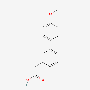 molecular formula C15H14O3 B1332205 (1,1'-Biphenyl)-3-acetic acid, 4'-methoxy- CAS No. 75852-49-2
