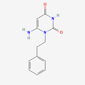 molecular formula C12H13N3O2 B1332212 6-amino-1-(2-phenylethyl)pyrimidine-2,4(1H,3H)-dione CAS No. 54052-76-5