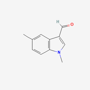 molecular formula C11H11NO B1332217 1,5-dimethyl-1H-indole-3-carbaldehyde CAS No. 335032-69-4