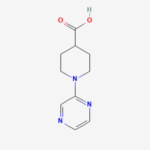 molecular formula C10H13N3O2 B1332221 1-(Pyrazin-2-yl)piperidine-4-carboxylic acid CAS No. 606104-21-6
