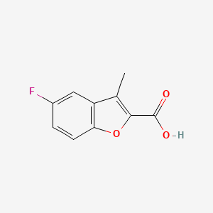 B1332286 5-Fluoro-3-methyl-1-benzofuran-2-carboxylic acid CAS No. 81718-76-5