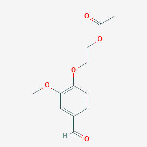 molecular formula C12H14O5 B1332288 2-(4-Formyl-2-methoxyphenoxy)ethyl acetate CAS No. 692275-82-4