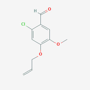 molecular formula C11H11ClO3 B1332289 4-(Allyloxy)-2-chloro-5-methoxybenzaldehyde CAS No. 692279-00-8