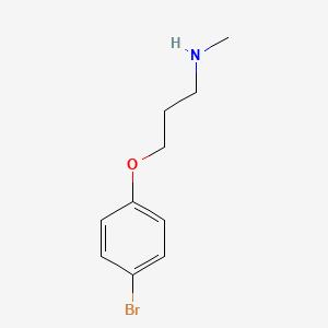 molecular formula C10H14BrNO B1332297 3-(4-bromophenoxy)-N-methylpropan-1-amine CAS No. 915922-44-0