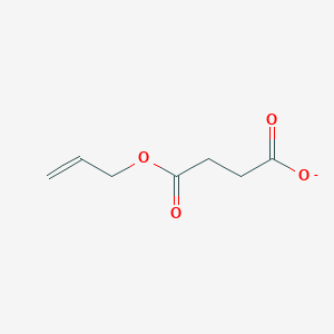 molecular formula C7H9O4- B1332299 Butanedioic acid, mono-2-propenyl ester CAS No. 3882-09-5