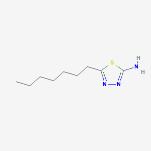 molecular formula C9H17N3S B1332310 5-Heptyl-1,3,4-thiadiazol-2-amine CAS No. 75122-52-0