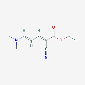 molecular formula C10H14N2O2 B1332317 ethyl (2E,4E)-2-cyano-5-(dimethylamino)penta-2,4-dienoate 