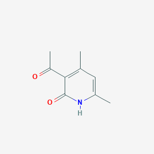 molecular formula C9H11NO2 B1332320 3-Acetyl-4,6-dimethyl-1,2-dihydropyridin-2-one CAS No. 16151-14-7