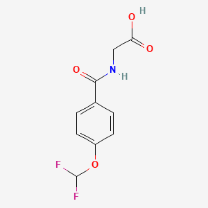 {[4-(Difluoromethoxy)benzoyl]amino}acetic acid