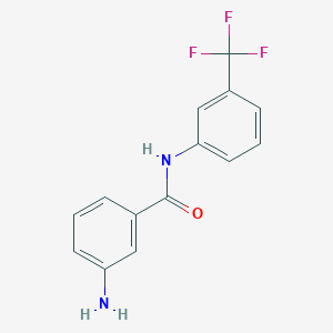 molecular formula C14H11F3N2O B1332330 3-amino-N-[3-(trifluoromethyl)phenyl]benzamide CAS No. 328107-22-8