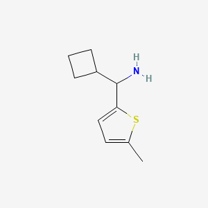 molecular formula C10H15NS B13323401 Cyclobutyl(5-methylthiophen-2-yl)methanamine 