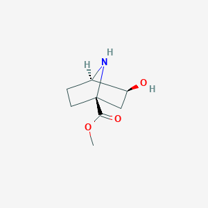 molecular formula C8H13NO3 B13323529 Methyl (1S,3S,4R)-3-hydroxy-7-azabicyclo[2.2.1]heptane-1-carboxylate 