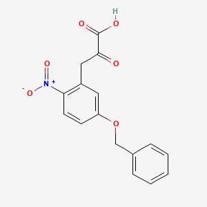 molecular formula C16H13NO6 B1332357 5-Benzyloxy-2-nitrophenylpyruvic acid CAS No. 22424-59-5