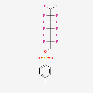 molecular formula C14H10F12O3S B1332367 2,2,3,3,4,4,5,5,6,6,7,7-十二氟庚基-4-甲苯磺酸酯 CAS No. 424-16-8
