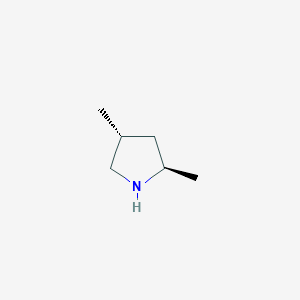 molecular formula C6H13N B13323682 Rel-(2R,4R)-2,4-dimethylpyrrolidine 
