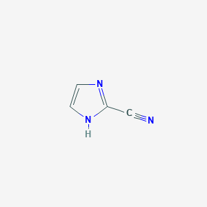 molecular formula C4H3N3 B1332375 1H-Imidazole-2-carbonitrile CAS No. 31722-49-3