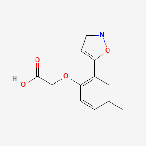 2-(2-Isoxazol-5-yl-4-methylphenoxy)acetic acid