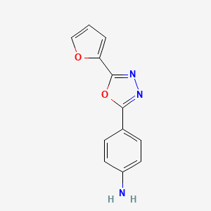 4-[5-(2-FURYL)-1,3,4-OXADIAZOL-2-YL]ANILINE