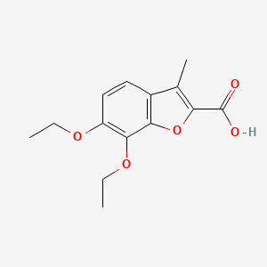 6,7-Diethoxy-3-methyl-1-benzofuran-2-carboxylic acid