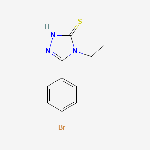 molecular formula C10H10BrN3S B1332456 5-(4-bromophenyl)-4-ethyl-4H-1,2,4-triazole-3-thiol CAS No. 337487-15-7