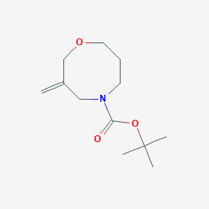 molecular formula C12H21NO3 B13324563 tert-Butyl 3-methylene-1,5-oxazocane-5-carboxylate 