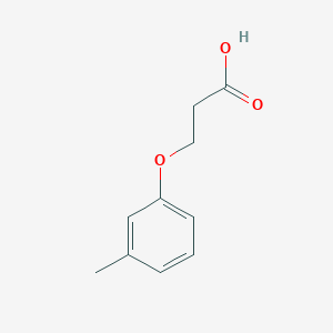 molecular formula C10H12O3 B1332457 3-(3-甲基苯氧基)丙酸 CAS No. 25173-36-8