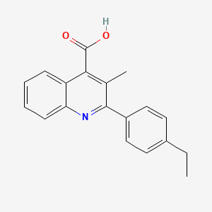 2-(4-Ethylphenyl)-3-methylquinoline-4-carboxylic acid