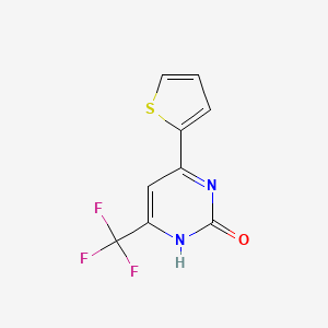 molecular formula C9H5F3N2OS B1332463 4-(2-Thienyl)-6-(trifluoromethyl)pyrimidin-2-ol CAS No. 67804-95-9