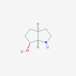 molecular formula C7H13NO B13324647 Rel-(3aS,6R,6aR)-octahydrocyclopenta[b]pyrrol-6-ol 