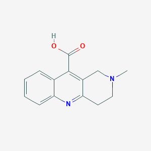 molecular formula C14H14N2O2 B1332465 2-甲基-1,2,3,4-四氢苯并[b][1,6]萘啶-10-羧酸 CAS No. 380432-30-4