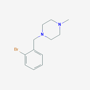 molecular formula C12H17BrN2 B1332484 1-[(2-Bromophenyl)methyl]-4-methylpiperazine CAS No. 91560-85-9