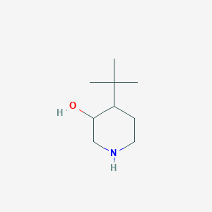 molecular formula C9H19NO B13325059 4-Tert-butylpiperidin-3-ol 