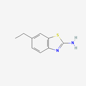 molecular formula C9H10N2S B1332507 6-Ethyl-1,3-benzothiazol-2-amine CAS No. 21224-16-8