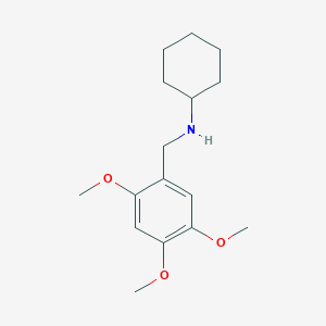 molecular formula C16H25NO3 B1332513 N-(2,4,5-trimethoxybenzyl)cyclohexanamine CAS No. 356094-13-8