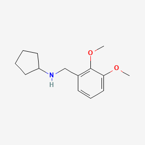 molecular formula C14H21NO2 B1332514 Cyclopentyl-(2,3-dimethoxy-benzyl)-amine CAS No. 356094-55-8