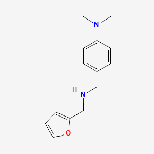 molecular formula C14H18N2O B1332520 （4- {[(呋喃-2-基甲基)-氨基]-甲基}-苯基）-二甲胺 CAS No. 289490-62-6