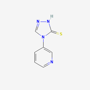 molecular formula C7H6N4S B1332521 4-Pyridin-3-yl-4H-[1,2,4]triazole-3-thiol CAS No. 29982-33-0