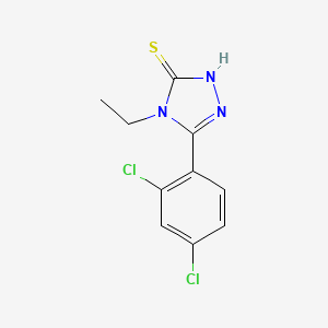 molecular formula C10H9Cl2N3S B1332531 5-(2,4-dichlorophenyl)-4-ethyl-4H-1,2,4-triazole-3-thiol CAS No. 29527-30-8