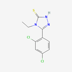 molecular formula C10H9Cl2N3S B1332531 5-(2,4-二氯苯基)-4-乙基-4H-1,2,4-三唑-3-硫醇 CAS No. 29527-30-8