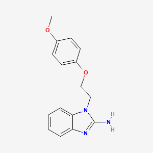 molecular formula C16H17N3O2 B1332534 1-[2-(4-甲氧基-苯氧基)-乙基]-1H-苯并咪唑-2-胺 CAS No. 325822-94-4
